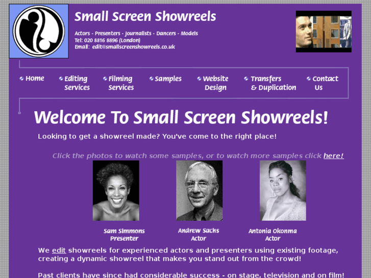www.smallscreenshowreels.co.uk