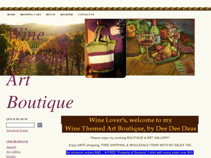 www.wineroadartboutique.com