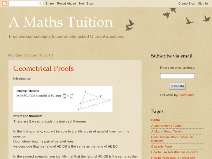 www.a-maths-tuition.com