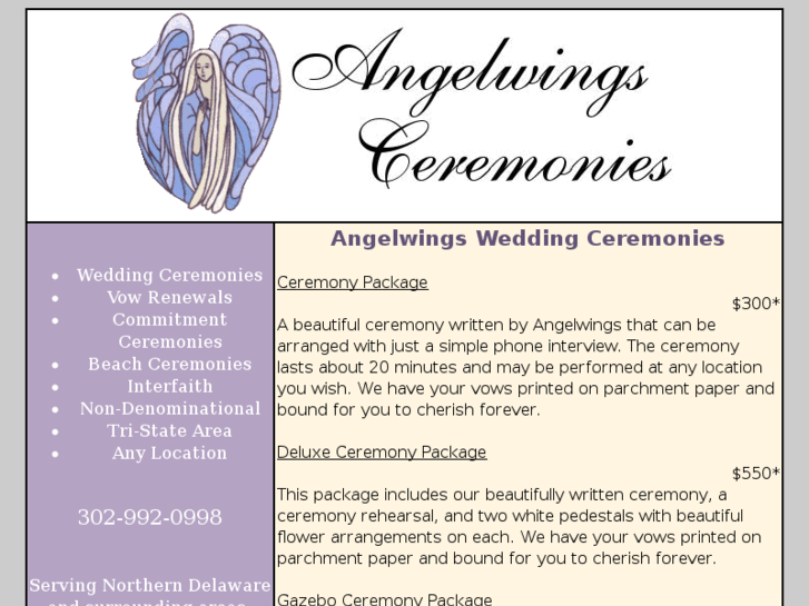 www.angelwingsceremonies.com