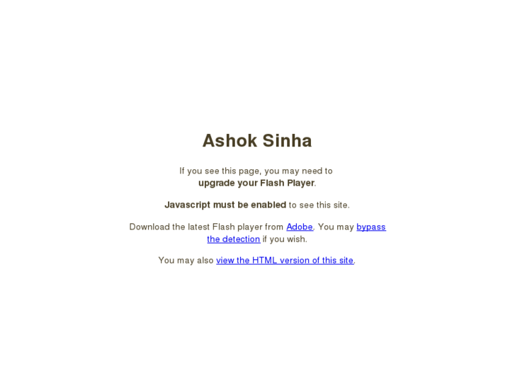 www.ashoksinha.com