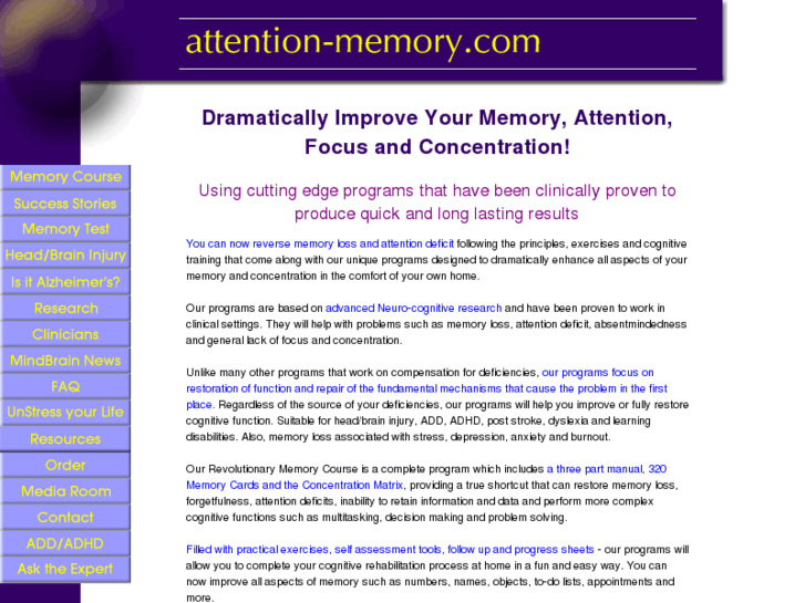 www.attentionmemory.com