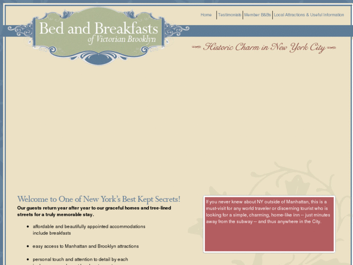 www.bedandbreakfastsofvictorianbrooklyn.com