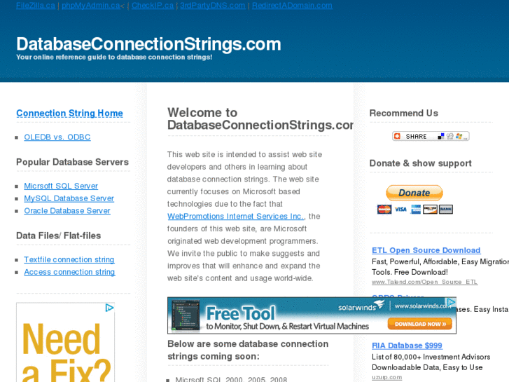 www.databaseconnectionstring.com
