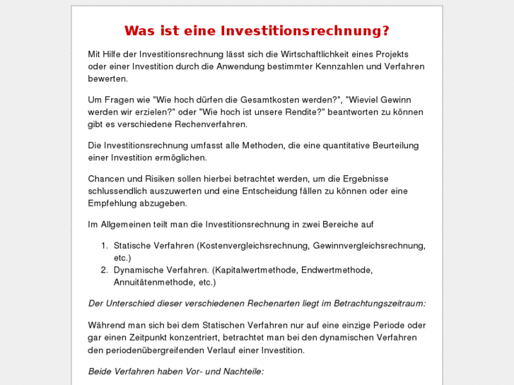 www.investitionsrechnung.org