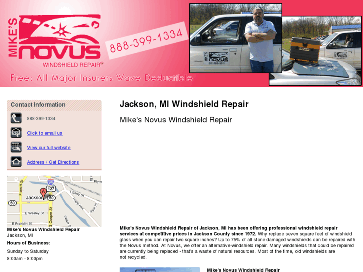 www.mikesnovuswindshieldrepair.com