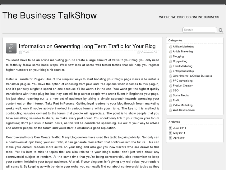 www.thebusinesstalkshow.com