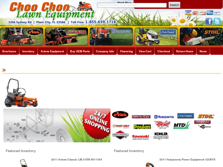 www.choochoolawnequipment.com