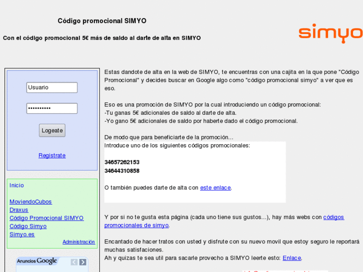 www.codigopromocionalsimyo.es