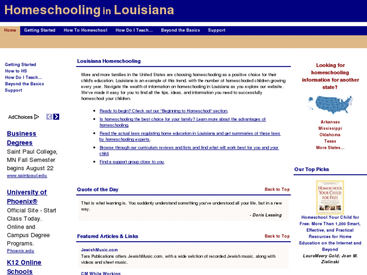 www.homeschoolinginlouisiana.com