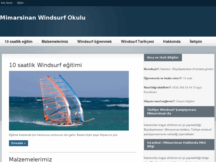 www.mimarsinanwindsurfokulu.com