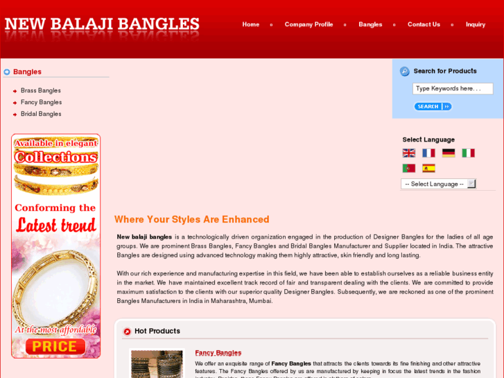 www.newbalajibangles.com