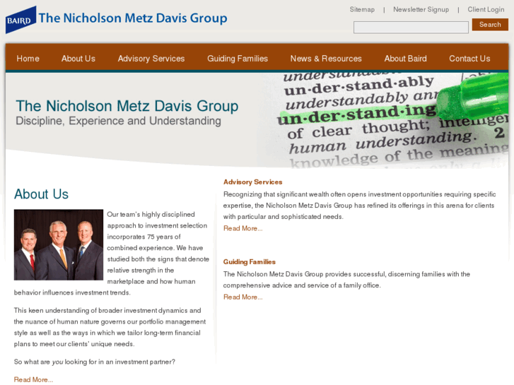 www.nicholsonmetzdavisgroup.com