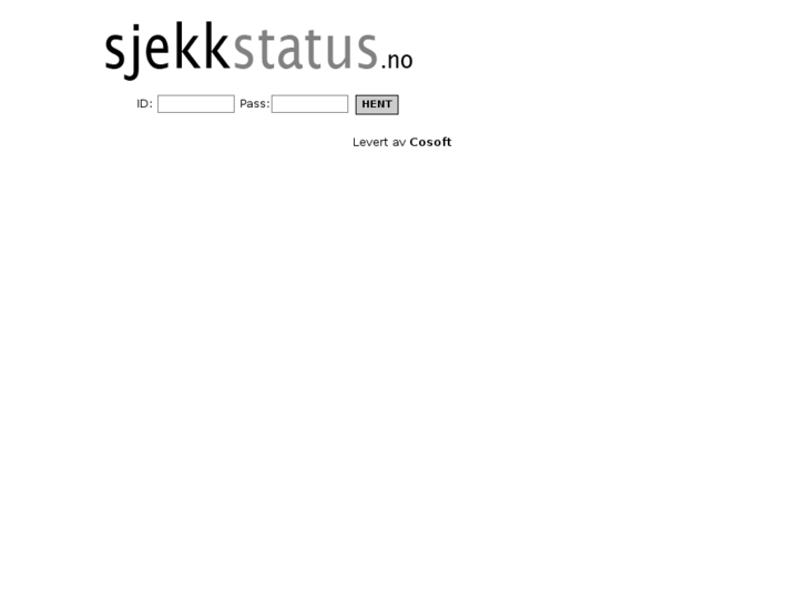 www.sjekkstatus.no