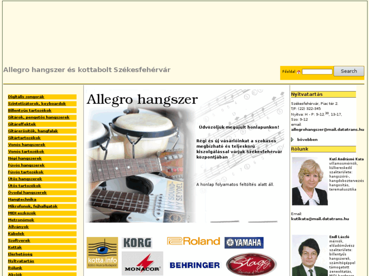 www.allegrohangszer.com