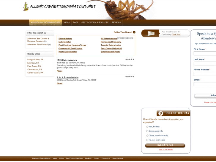 www.allentownexterminators.net