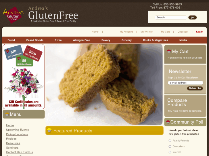 www.andreasglutenfreebakery.com