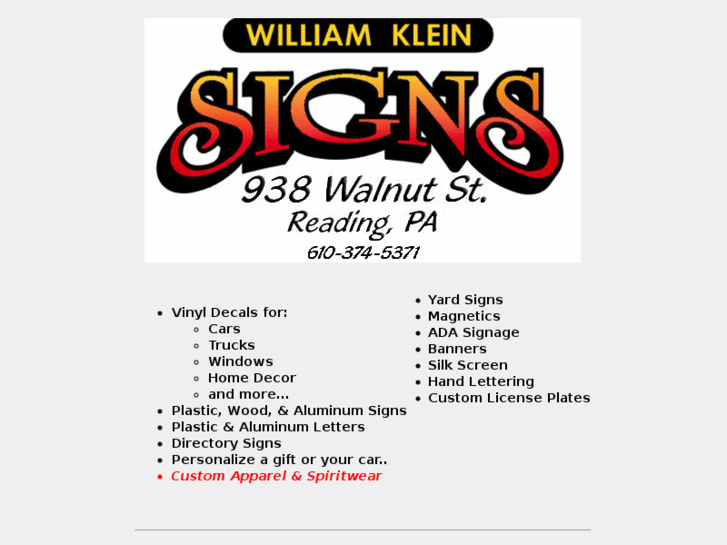 www.williamkleinsignsinc.com