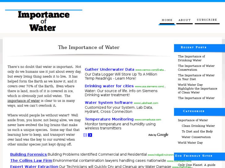 www.importanceofwater.org