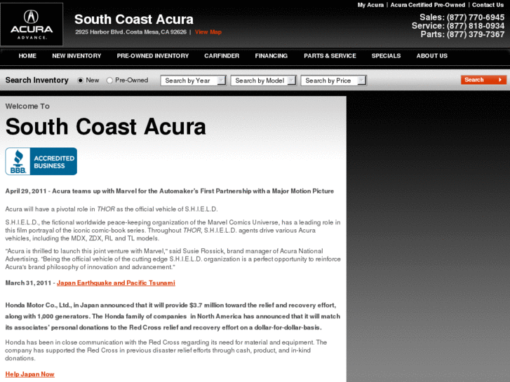 www.southcoastacura.com