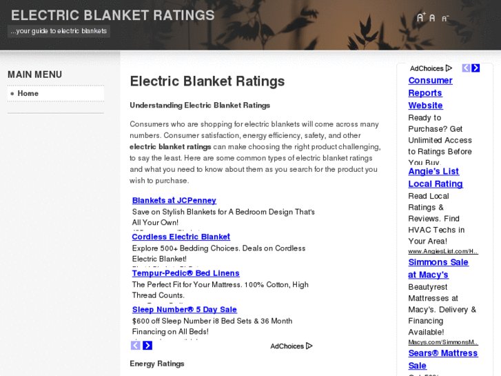 www.electricblanketratings.com