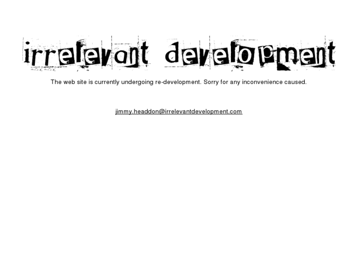 www.irrelevantdevelopment.com