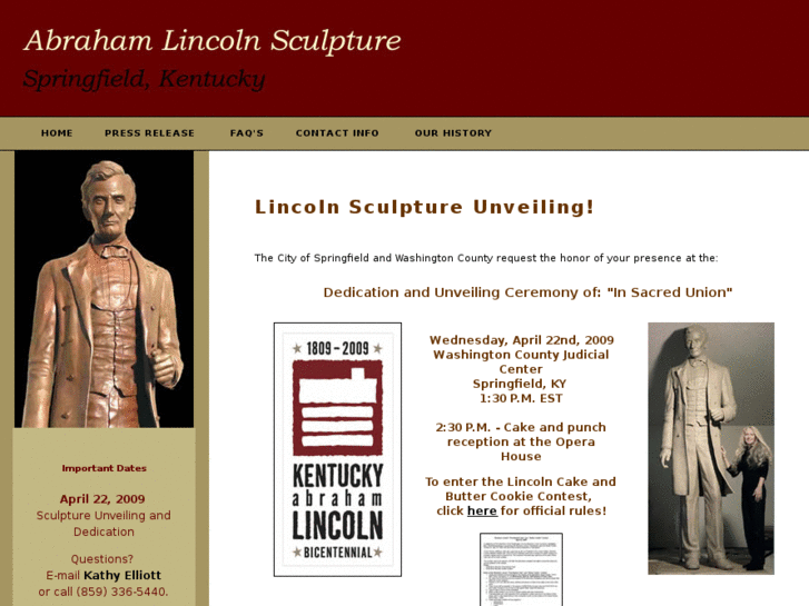 www.lincolnsculptureky.com