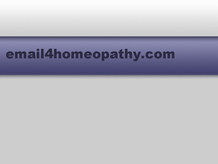 www.email4homeopathy.com