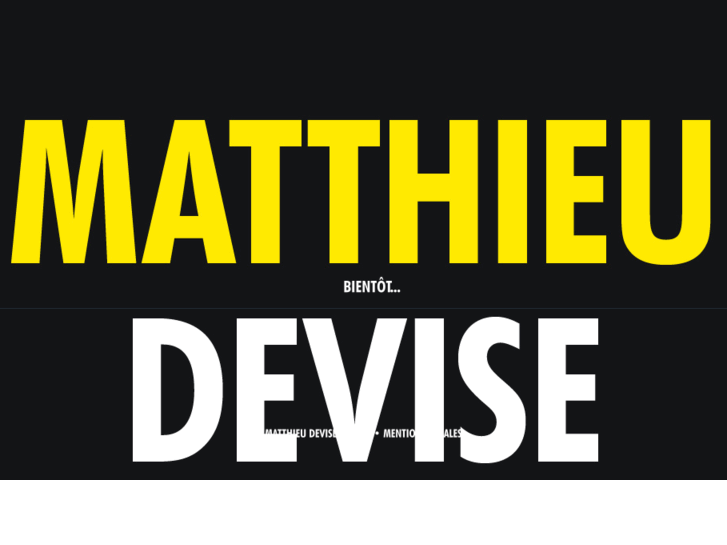 www.matthieudevise.com