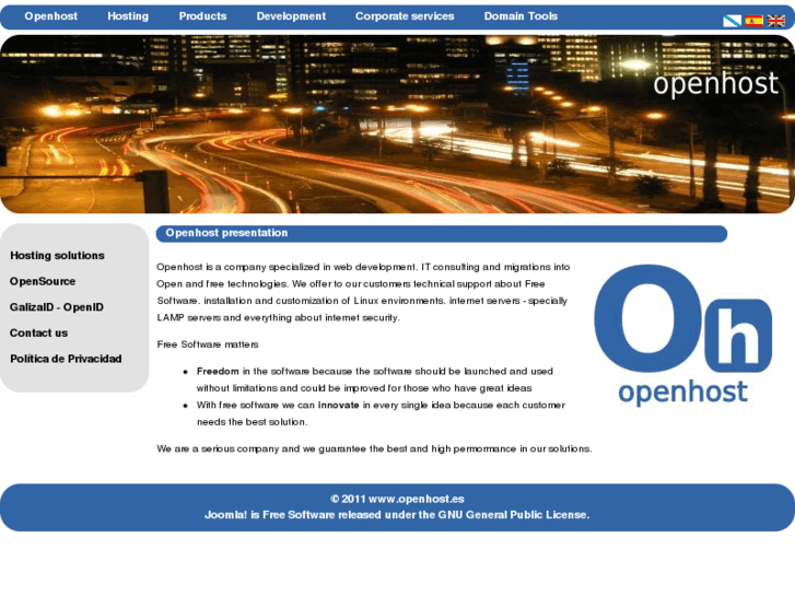 www.openhost.es