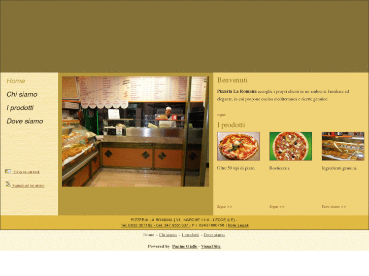 www.pizzerialaromana.com