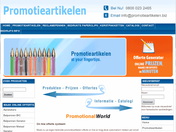 www.promotieartikelen.biz