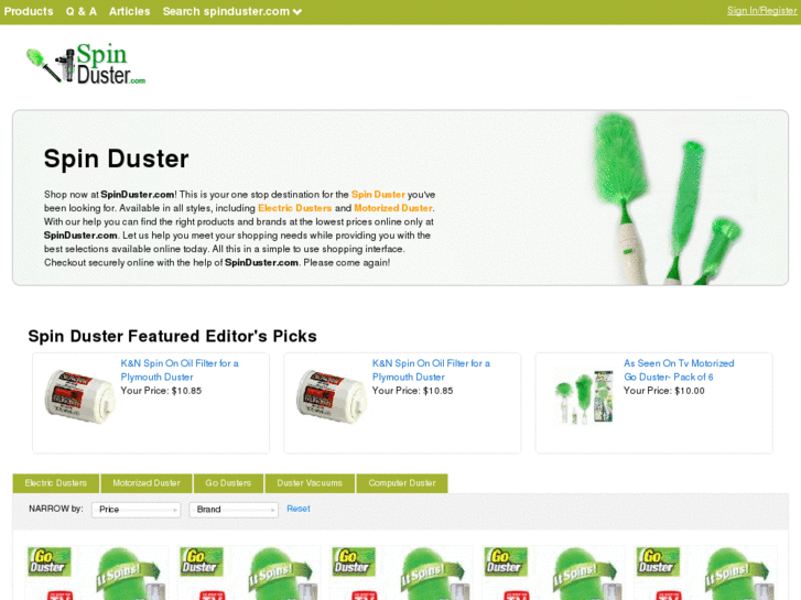 www.spinduster.com