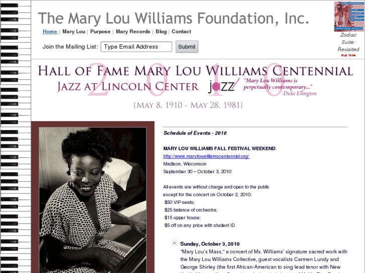 www.marylouwilliamsfoundation.org