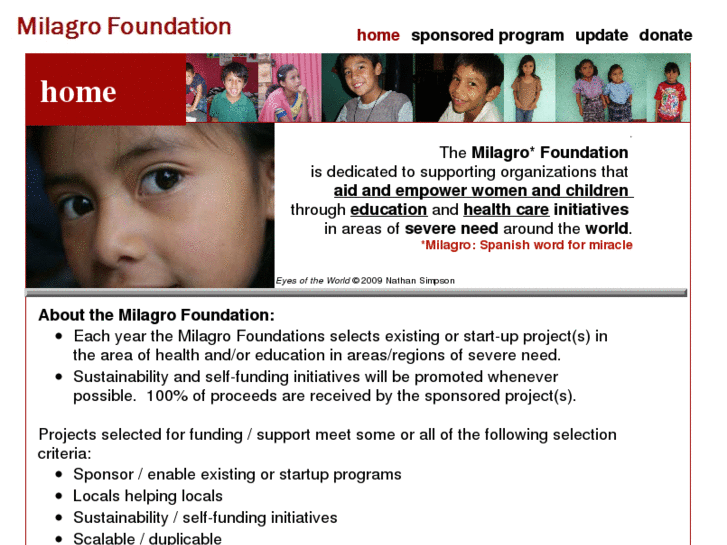 www.milagro-foundation.org