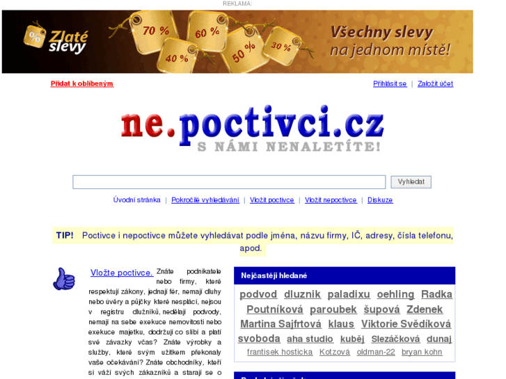 www.nepoctivci.cz