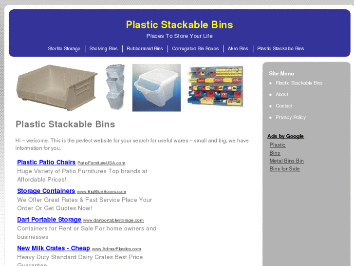 www.plasticstackablebins.net