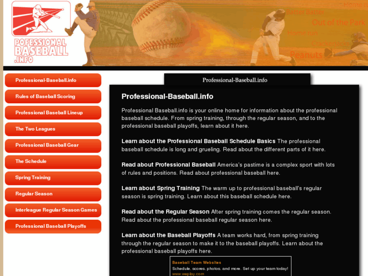 www.professional-baseball.info