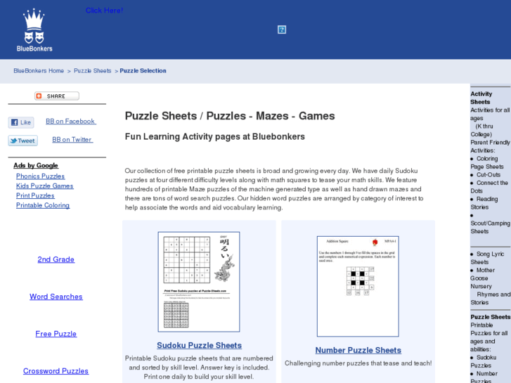 www.puzzle-sheets.com