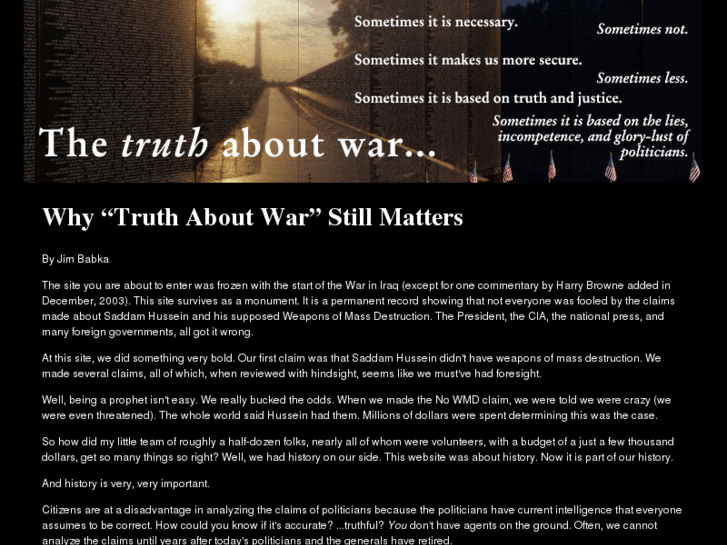 www.truthaboutwar.com