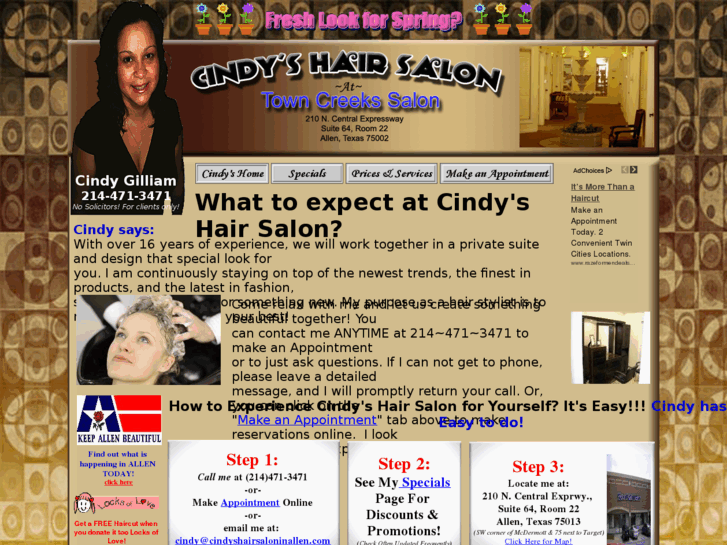 www.cindyshairsaloninallen.com