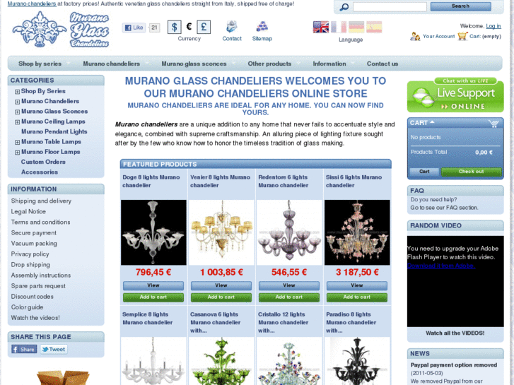 www.murano-glass-chandeliers.com