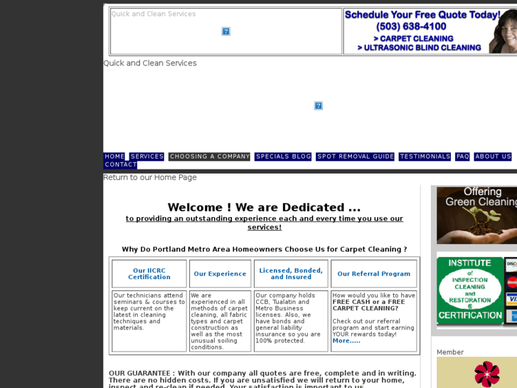 www.quickandcleancarpets.com