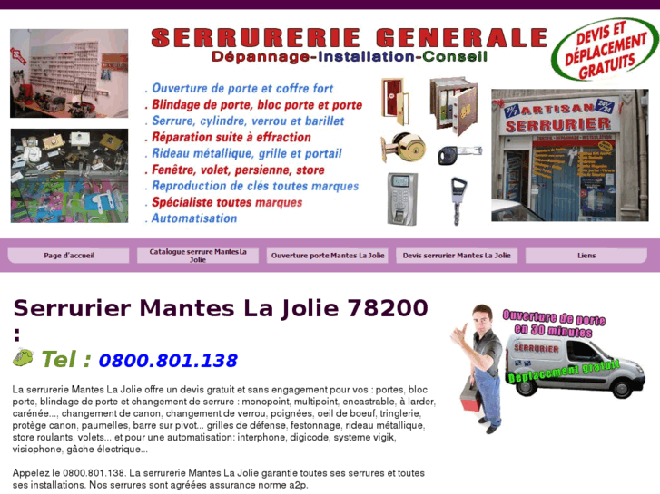 www.serruriersmanteslajolie.net