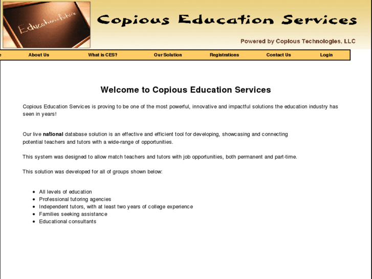 www.copiouseducationservices.com