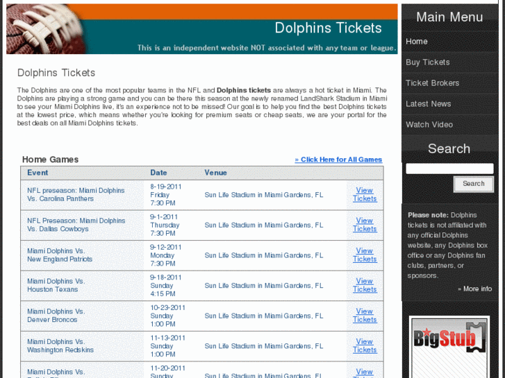 www.dolphinstickets.org