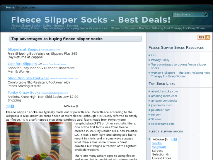 www.fleeceslippersocks.com