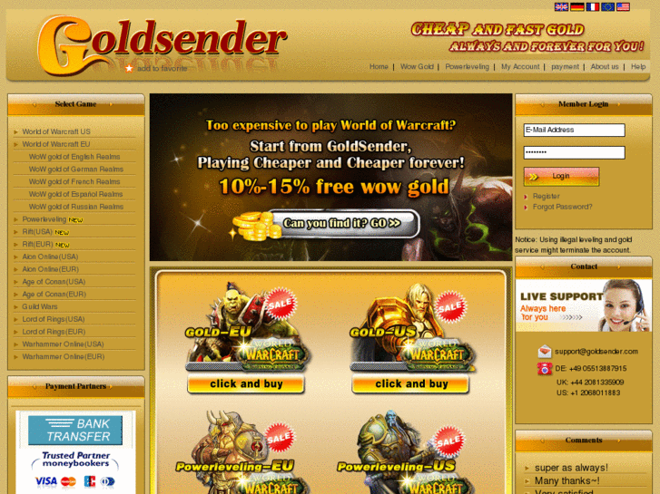 www.goldsender.com