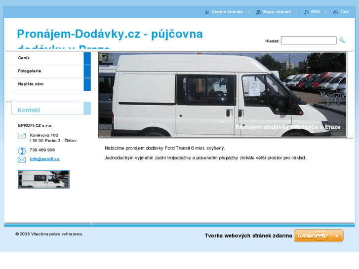 www.pronajem-dodavky.cz