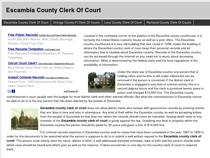 www.escambiacountyclerkofcourt.info